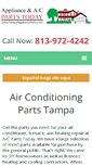 Mobile Screenshot of airconditioningpartstampa.com